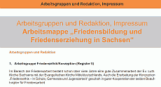 Arbeitsgruppen und Redaktion, Impressum